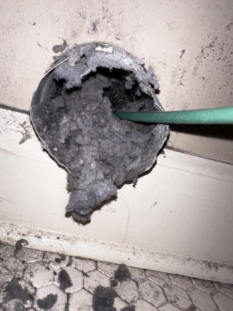 Clogged Dryer Vent Cleaning